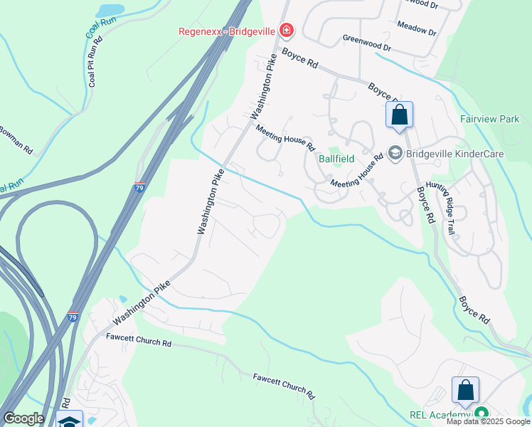 map of restaurants, bars, coffee shops, grocery stores, and more near 6390 Spring House Place in Bridgeville
