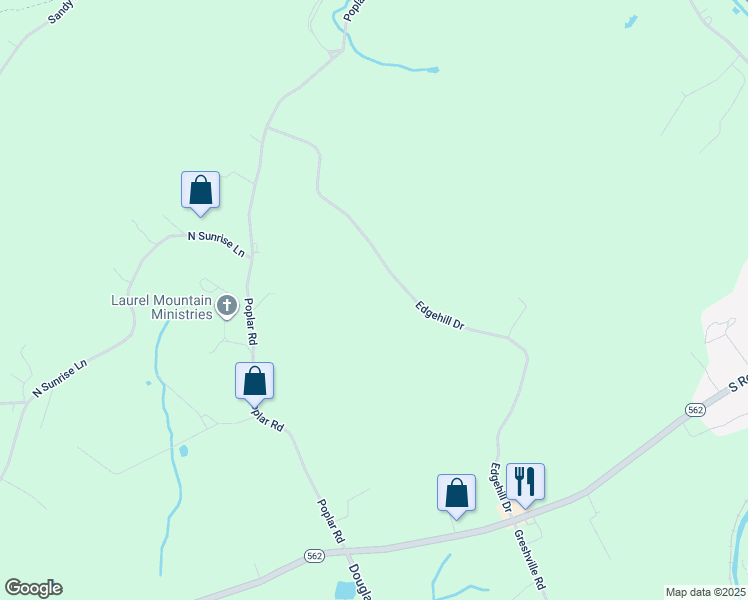 map of restaurants, bars, coffee shops, grocery stores, and more near 162 Edgehill Drive in Boyertown
