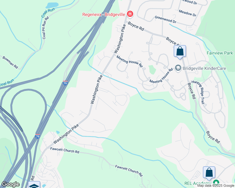 map of restaurants, bars, coffee shops, grocery stores, and more near 6390 Spring House Place in Bridgeville