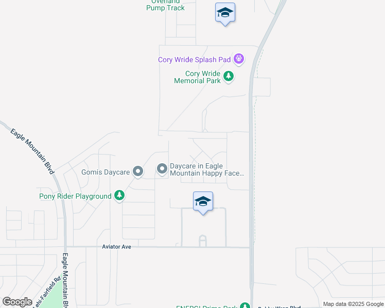 map of restaurants, bars, coffee shops, grocery stores, and more near 5472 Orville Street in Eagle Mountain