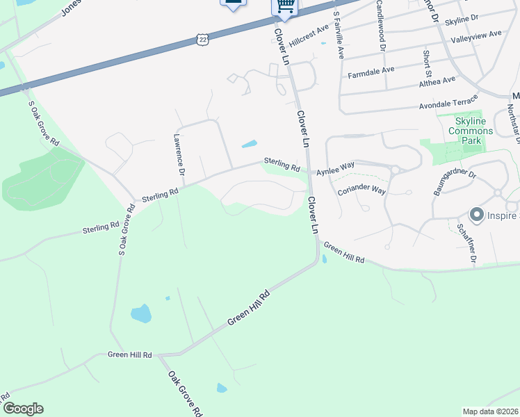 map of restaurants, bars, coffee shops, grocery stores, and more near 512 Elm Street in Harrisburg