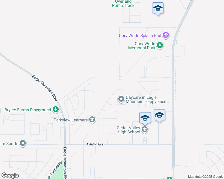 map of restaurants, bars, coffee shops, grocery stores, and more near 5470 North Saddle Stone Drive in Eagle Mountain