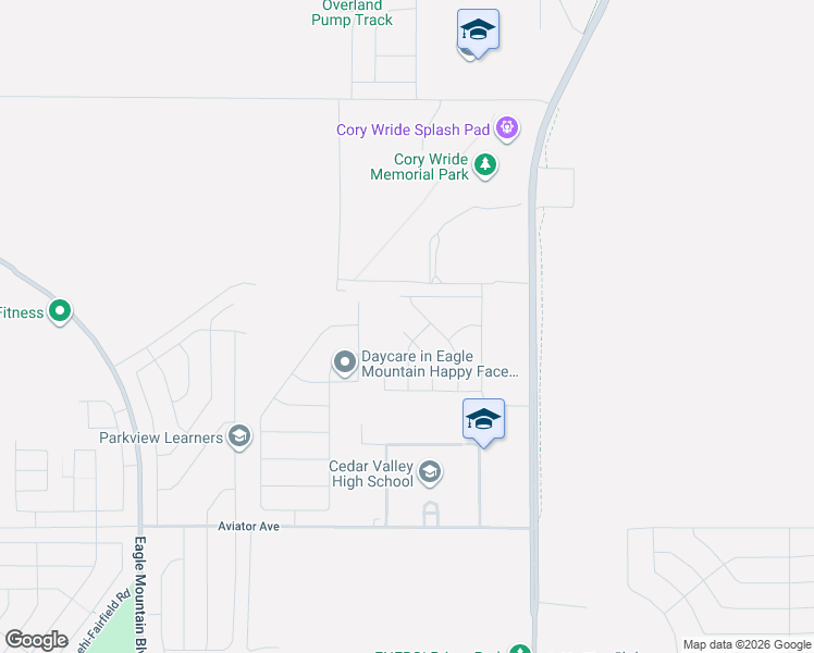 map of restaurants, bars, coffee shops, grocery stores, and more near 5462 Orville Street in Eagle Mountain
