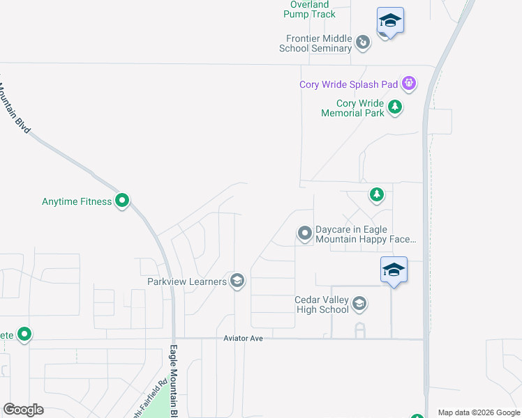 map of restaurants, bars, coffee shops, grocery stores, and more near 5469 North Saddle Stone Circle in Eagle Mountain