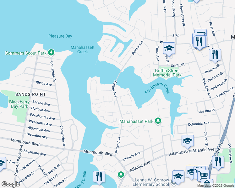 map of restaurants, bars, coffee shops, grocery stores, and more near 197 Riddle Avenue in Long Branch