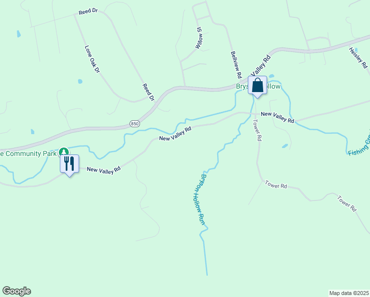 map of restaurants, bars, coffee shops, grocery stores, and more near 1606 New Valley Road in Marysville