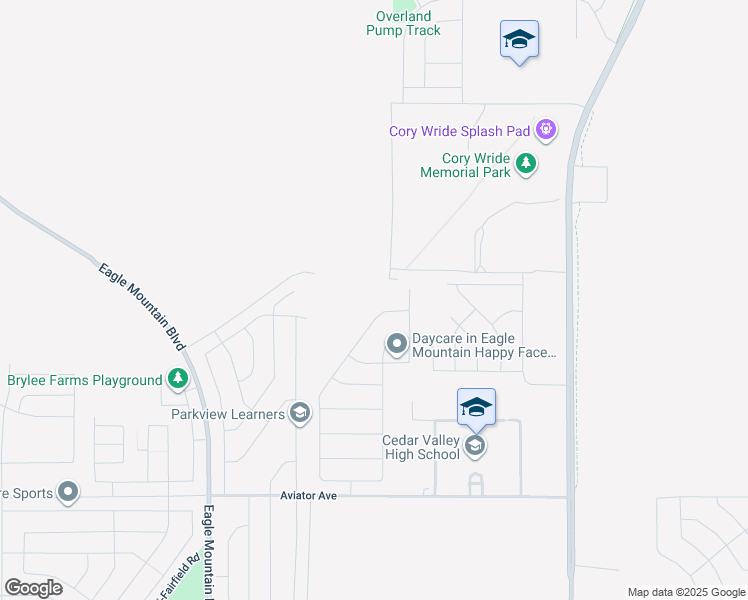 map of restaurants, bars, coffee shops, grocery stores, and more near 5498 North Saddle Stone Drive in Eagle Mountain