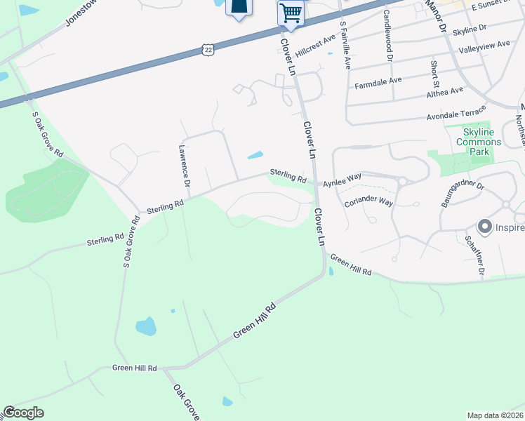 map of restaurants, bars, coffee shops, grocery stores, and more near 512 Elm Street in Harrisburg