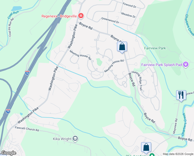 map of restaurants, bars, coffee shops, grocery stores, and more near 515 Hunters Path Road in Bridgeville