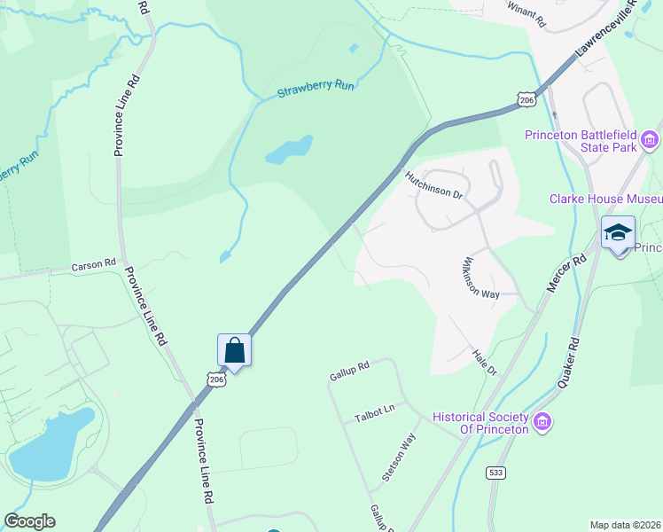 map of restaurants, bars, coffee shops, grocery stores, and more near 914 Lawrenceville Road in Princeton