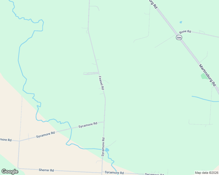 map of restaurants, bars, coffee shops, grocery stores, and more near 6590 Feasel Road in Mount Vernon