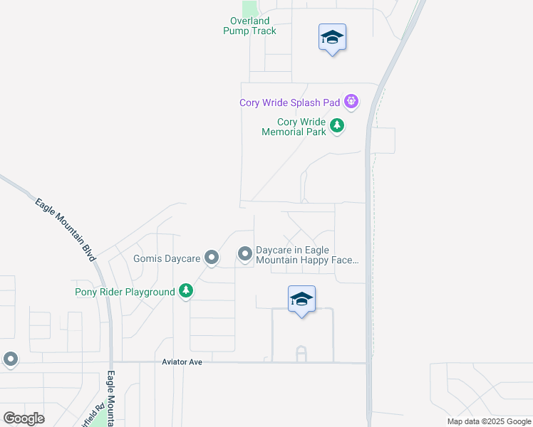 map of restaurants, bars, coffee shops, grocery stores, and more near 5529 Orville Street in Eagle Mountain
