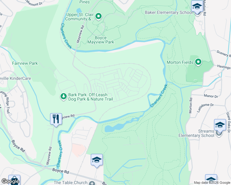 map of restaurants, bars, coffee shops, grocery stores, and more near 1520 Orion Road in Bridgeville