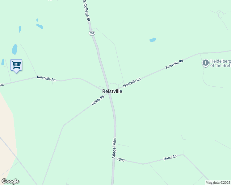 map of restaurants, bars, coffee shops, grocery stores, and more near 100 Reistville Road in Myerstown