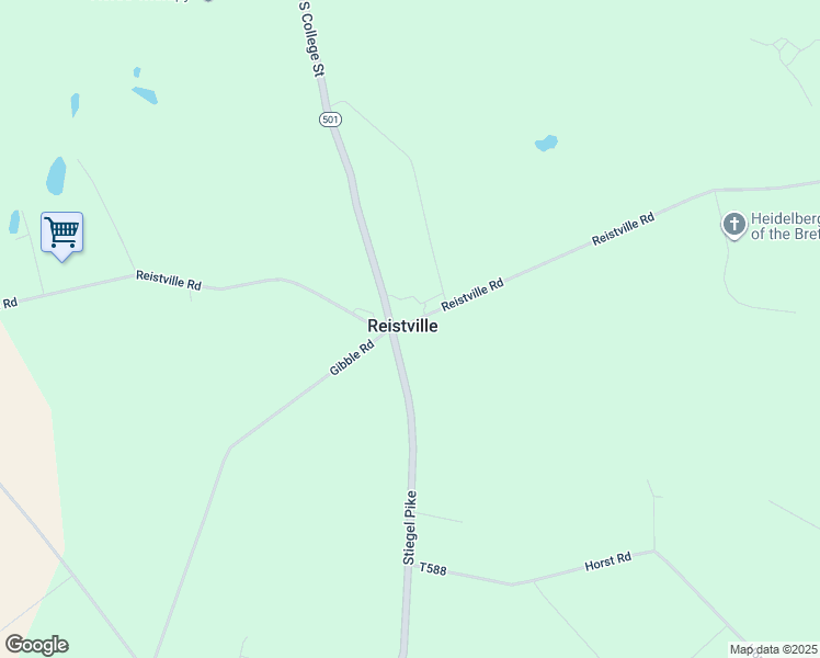 map of restaurants, bars, coffee shops, grocery stores, and more near 100 Reistville Road in Myerstown