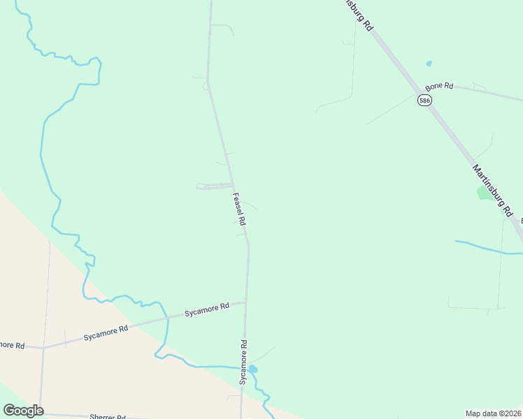 map of restaurants, bars, coffee shops, grocery stores, and more near 6590 Feasel Road in Mount Vernon