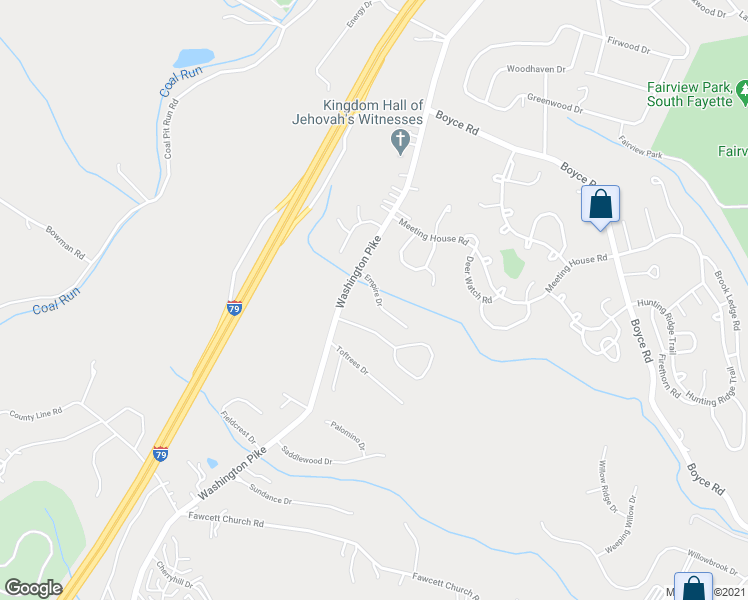 map of restaurants, bars, coffee shops, grocery stores, and more near 5100 Empire Drive in Bridgeville