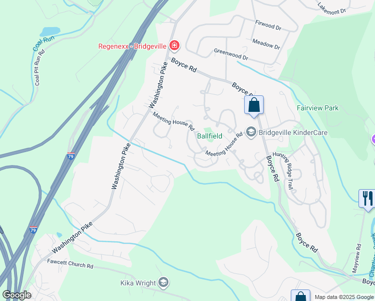 map of restaurants, bars, coffee shops, grocery stores, and more near 625 Deer Watch Road in Bridgeville