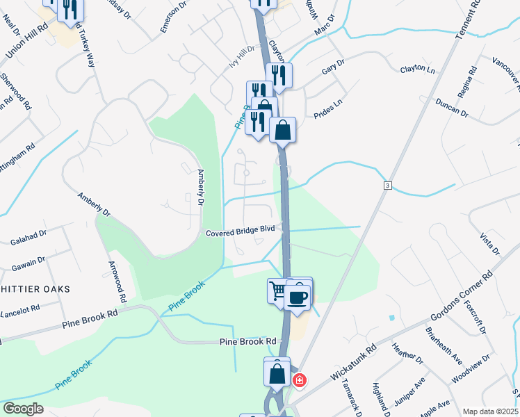 map of restaurants, bars, coffee shops, grocery stores, and more near 216 Medford Court in Manalapan Township