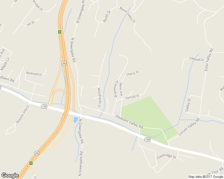 map of restaurants, bars, coffee shops, grocery stores, and more near 4043 Briarwood Drive in Jeannette