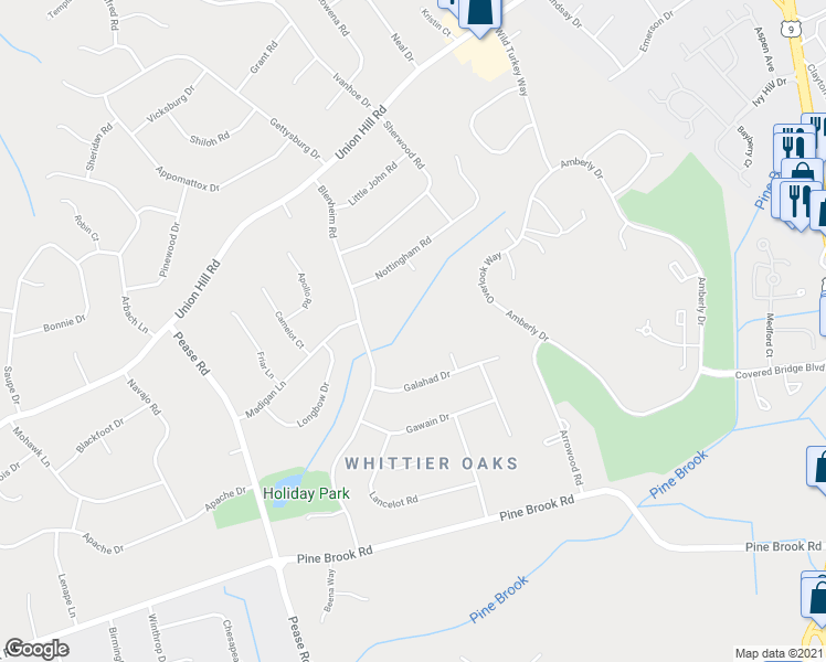 map of restaurants, bars, coffee shops, grocery stores, and more near 69 Overlook Way in Manalapan Township