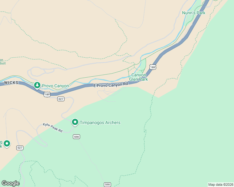 map of restaurants, bars, coffee shops, grocery stores, and more near 1496 Spring Dell Drive in Provo