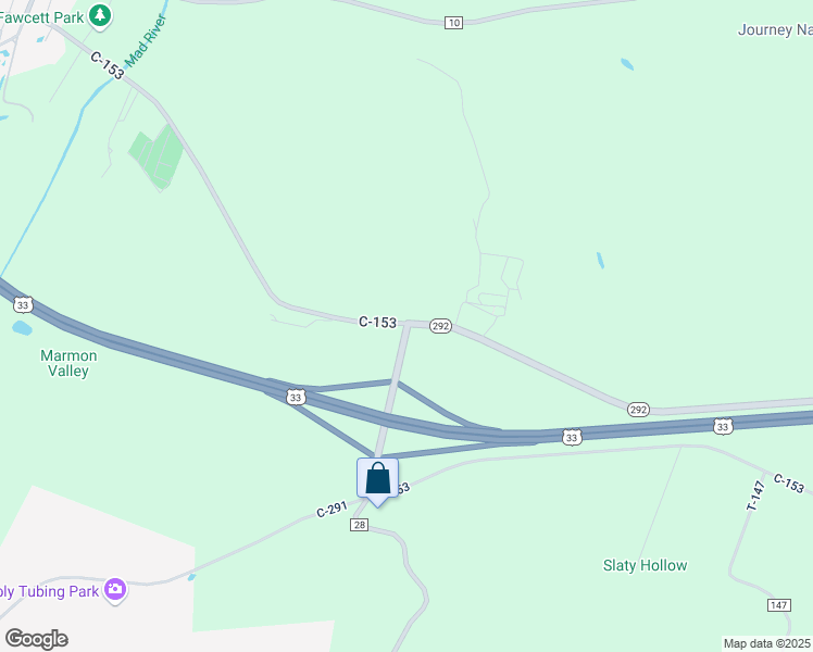 map of restaurants, bars, coffee shops, grocery stores, and more near Ohio 292 in Zanesfield