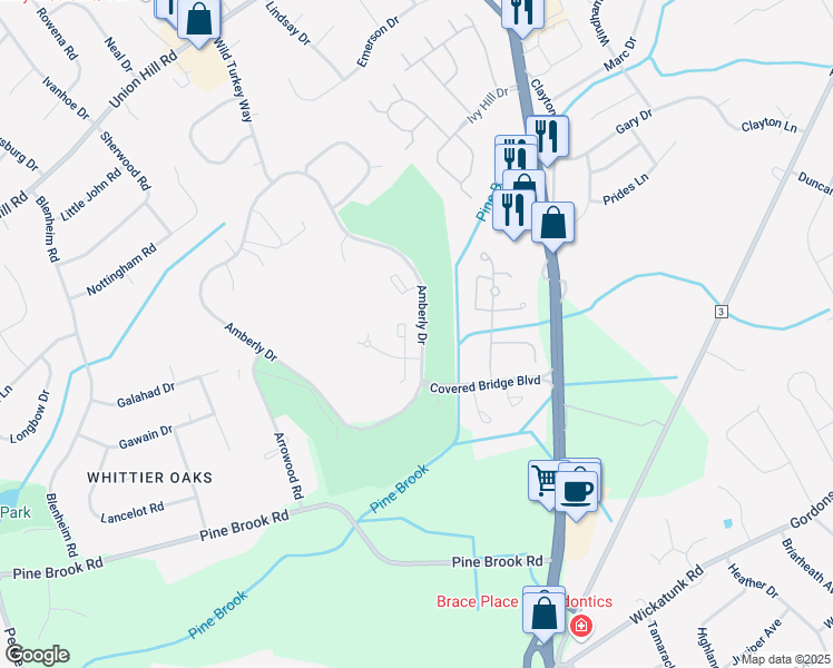 map of restaurants, bars, coffee shops, grocery stores, and more near 145 Cross Slope Court in Manalapan Township