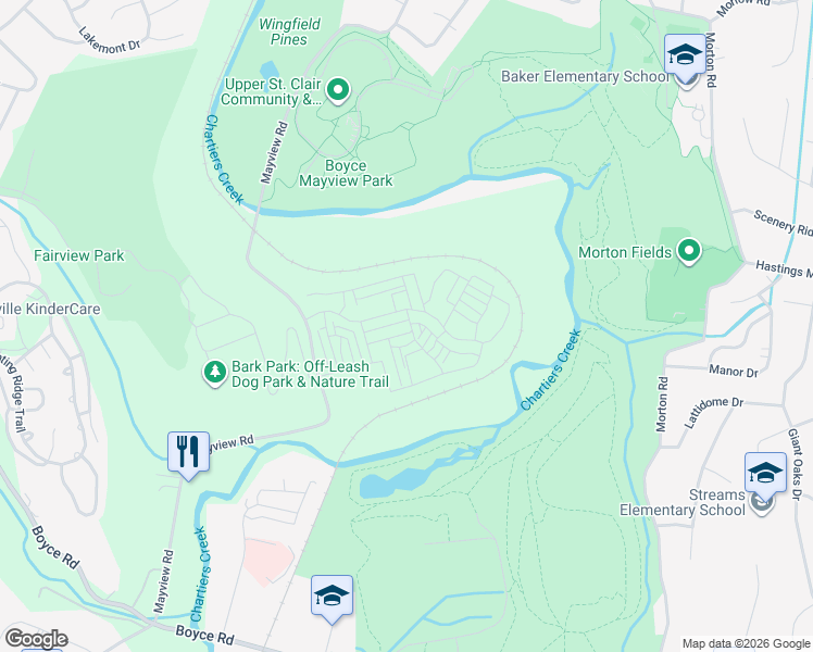 map of restaurants, bars, coffee shops, grocery stores, and more near 1520 Orion Road in Bridgeville