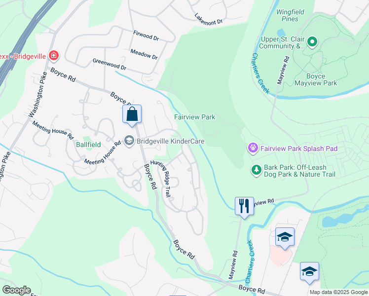 map of restaurants, bars, coffee shops, grocery stores, and more near 2465 Brook Ledge Road in Bridgeville