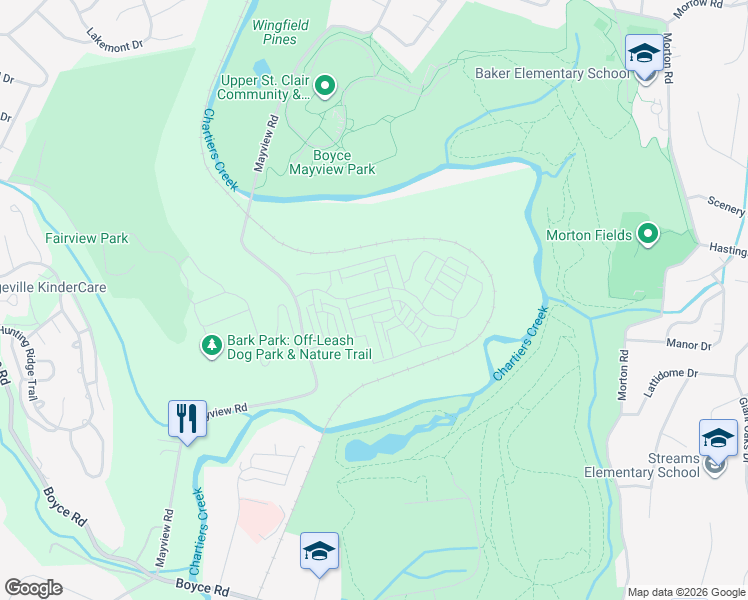 map of restaurants, bars, coffee shops, grocery stores, and more near 1520 Orion Road in Bridgeville