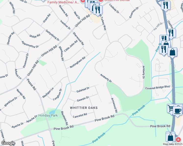 map of restaurants, bars, coffee shops, grocery stores, and more near 60 Overlook Way in Manalapan Township