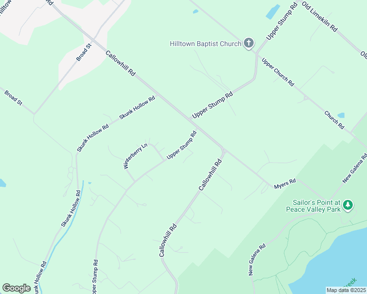 map of restaurants, bars, coffee shops, grocery stores, and more near 715 Upper Stump Road in Chalfont