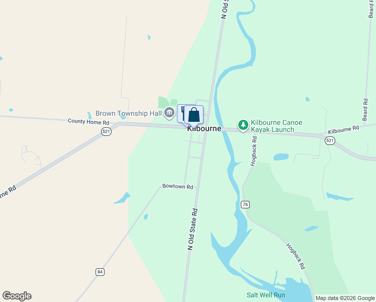 map of restaurants, bars, coffee shops, grocery stores, and more near in Kilbourne