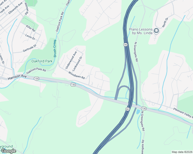 map of restaurants, bars, coffee shops, grocery stores, and more near 107 Rockwell Dr in Jeannette