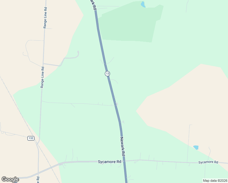 map of restaurants, bars, coffee shops, grocery stores, and more near 6550 Newark Road in Mount Vernon
