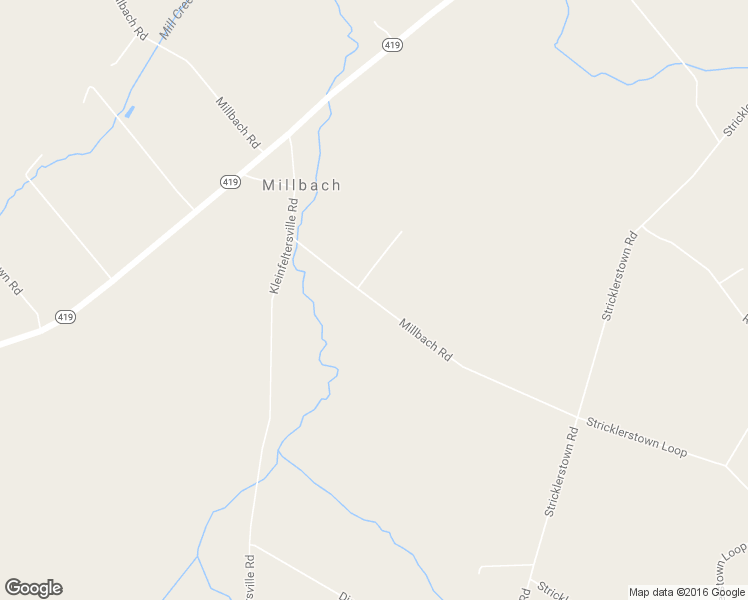 map of restaurants, bars, coffee shops, grocery stores, and more near 13 Millbach Road in Newmanstown