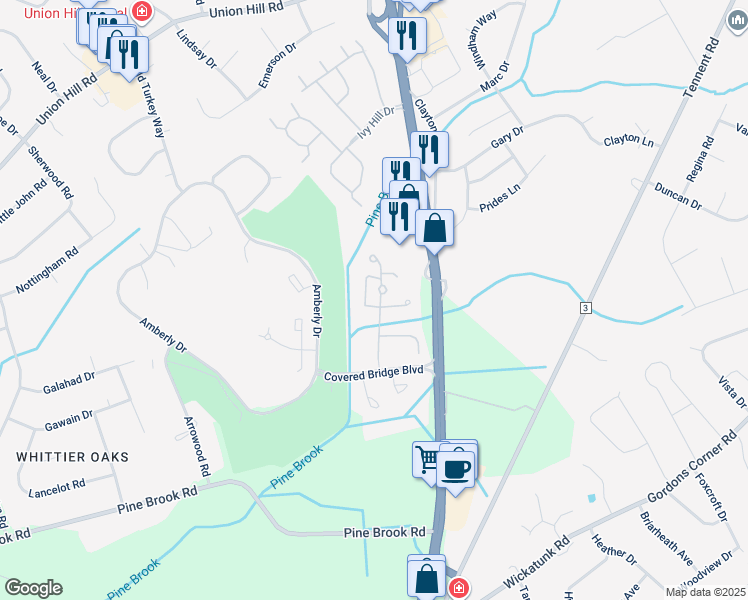 map of restaurants, bars, coffee shops, grocery stores, and more near 222 Medford Court in Manalapan Township