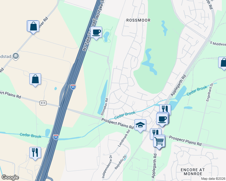 map of restaurants, bars, coffee shops, grocery stores, and more near 516O Revere Way in Jamesburg