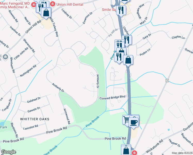 map of restaurants, bars, coffee shops, grocery stores, and more near Unnamed Road in Manalapan Township