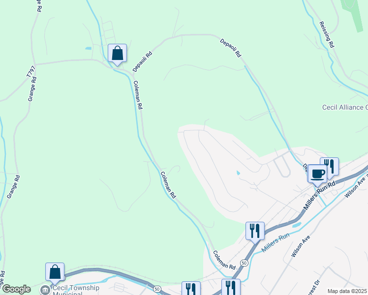 map of restaurants, bars, coffee shops, grocery stores, and more near 4014 Sir James Drive in McDonald
