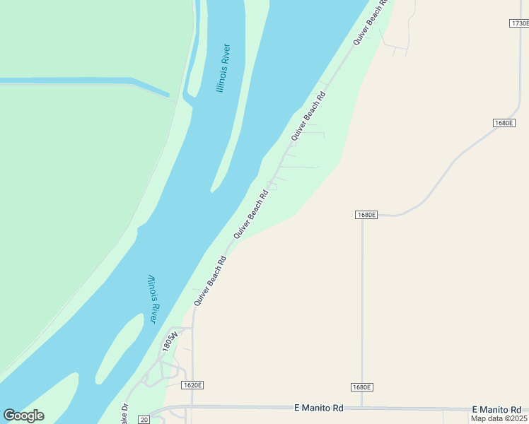 map of restaurants, bars, coffee shops, grocery stores, and more near 18201-18499 Quiver Beach Road in Havana