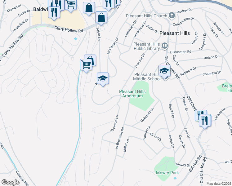 map of restaurants, bars, coffee shops, grocery stores, and more near 387 Temona Drive in Pittsburgh