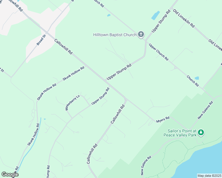 map of restaurants, bars, coffee shops, grocery stores, and more near 731 Upper Stump Road in Chalfont