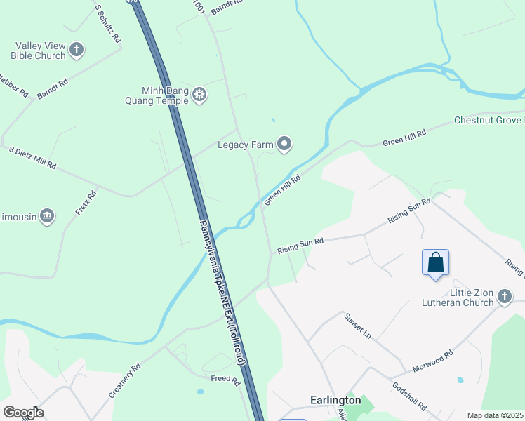 map of restaurants, bars, coffee shops, grocery stores, and more near Allentown Rd & S Allentown Rd in Telford