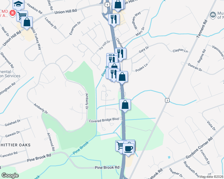 map of restaurants, bars, coffee shops, grocery stores, and more near 455 U.S. 9 in Englishtown