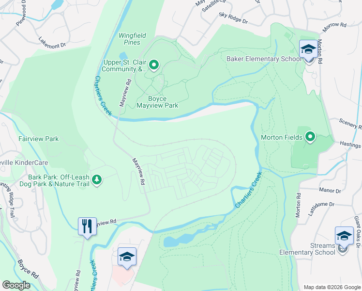 map of restaurants, bars, coffee shops, grocery stores, and more near 1160 Sray Lane in Bridgeville