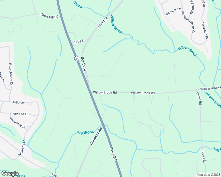 map of restaurants, bars, coffee shops, grocery stores, and more near 44 Willow Brook Road in Colts Neck