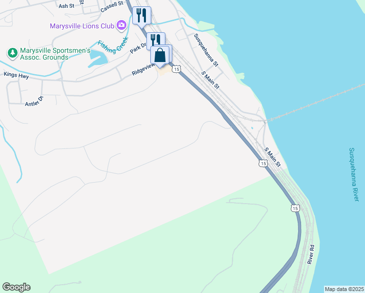 map of restaurants, bars, coffee shops, grocery stores, and more near 200 Rockville Boulevard in Marysville