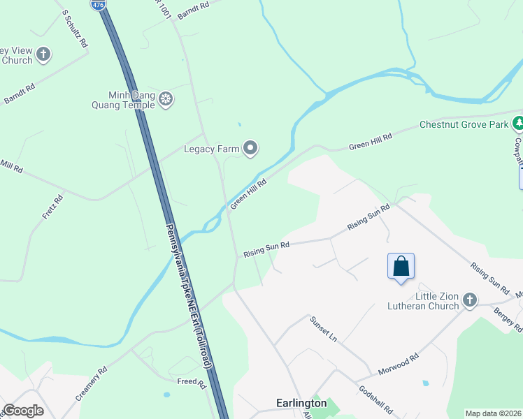 map of restaurants, bars, coffee shops, grocery stores, and more near 301 Green Hill Road in Telford